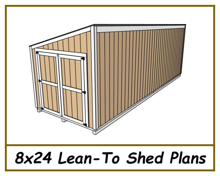 the 8x4 lean to shed plans