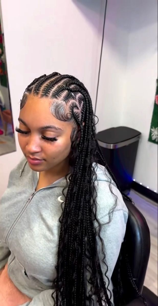 Braided Hairstyles For Black Women Cornrows, Vacation Hairstyles, Feed In Braids Hairstyles, Braided Hairstyle, Box Braids Hairstyles For Black Women, Cute Braided Hairstyles, Braids Hairstyles Pictures, Braided Cornrow Hairstyles, Cute Box Braids Hairstyles