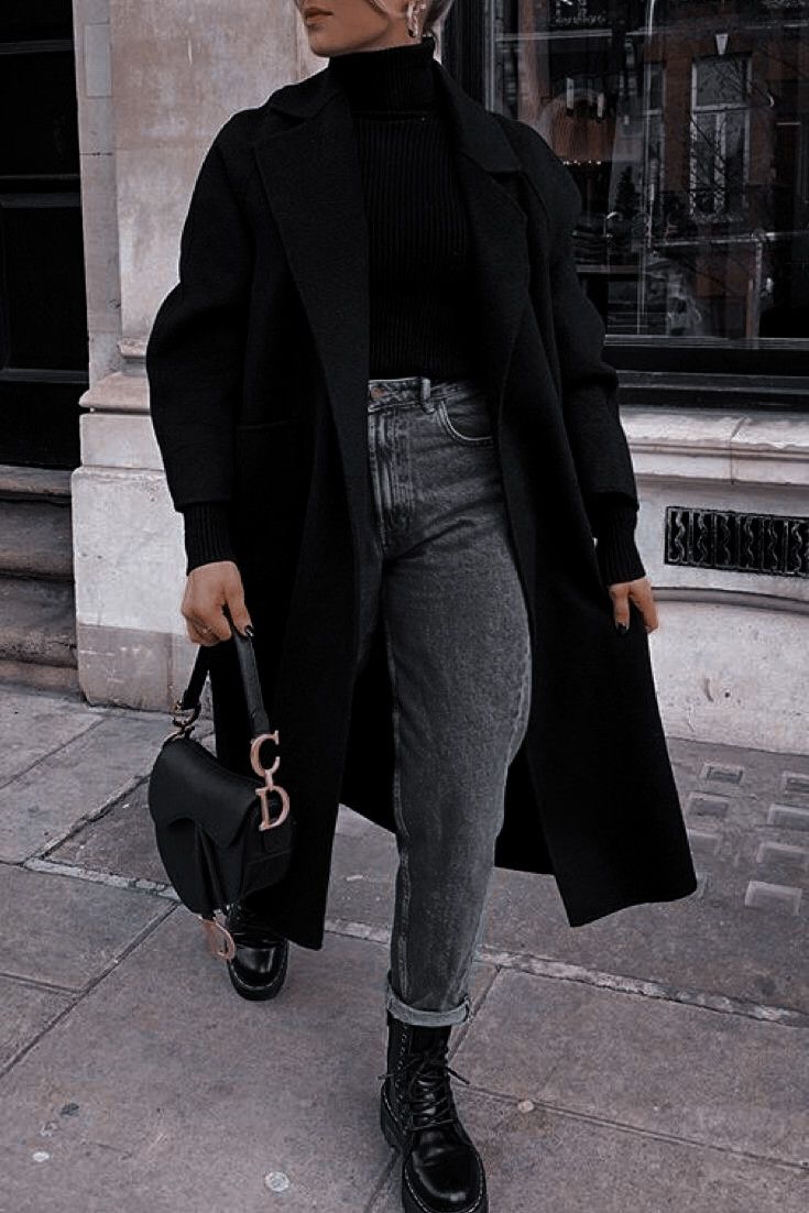 Vinter Mode Outfits, New York Outfits, Winter Fashion Outfits Casual, Paris Mode, Cold Outfits, Paris Outfits, Looks Street Style, Looks Black, Fashion Mistakes