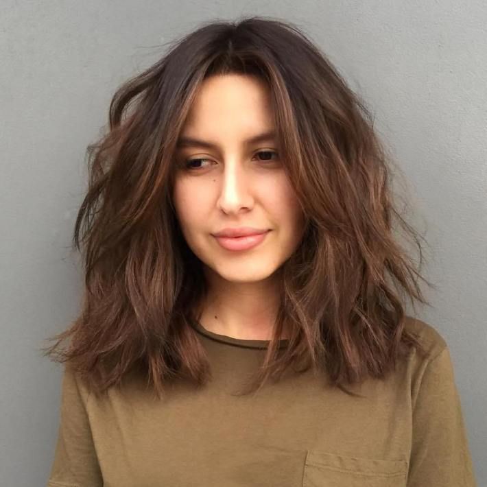 50 Haircuts for Thick Wavy Hair to Shape and Alleviate Your Beautiful Mane Messy Long Bob, Thick Bob Haircut, Thick Wavy Haircuts, Long Bob Hairstyles For Thick Hair, Thick Frizzy Hair, Shoulder Length Wavy Hair, Large Curls, Thick Hair Cuts, Thick Wavy Hair