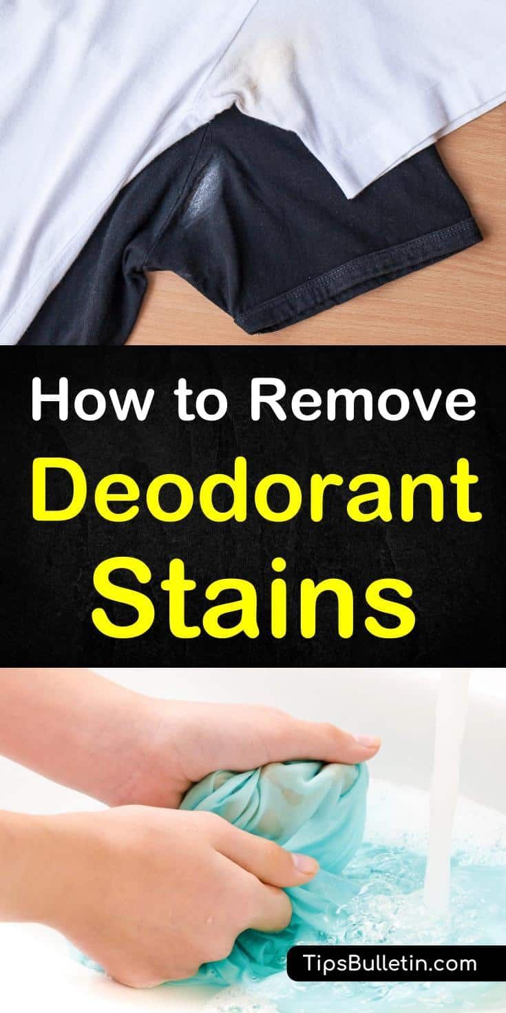 how to remove deodorant stains from clothes with the help of a cloth dispenser