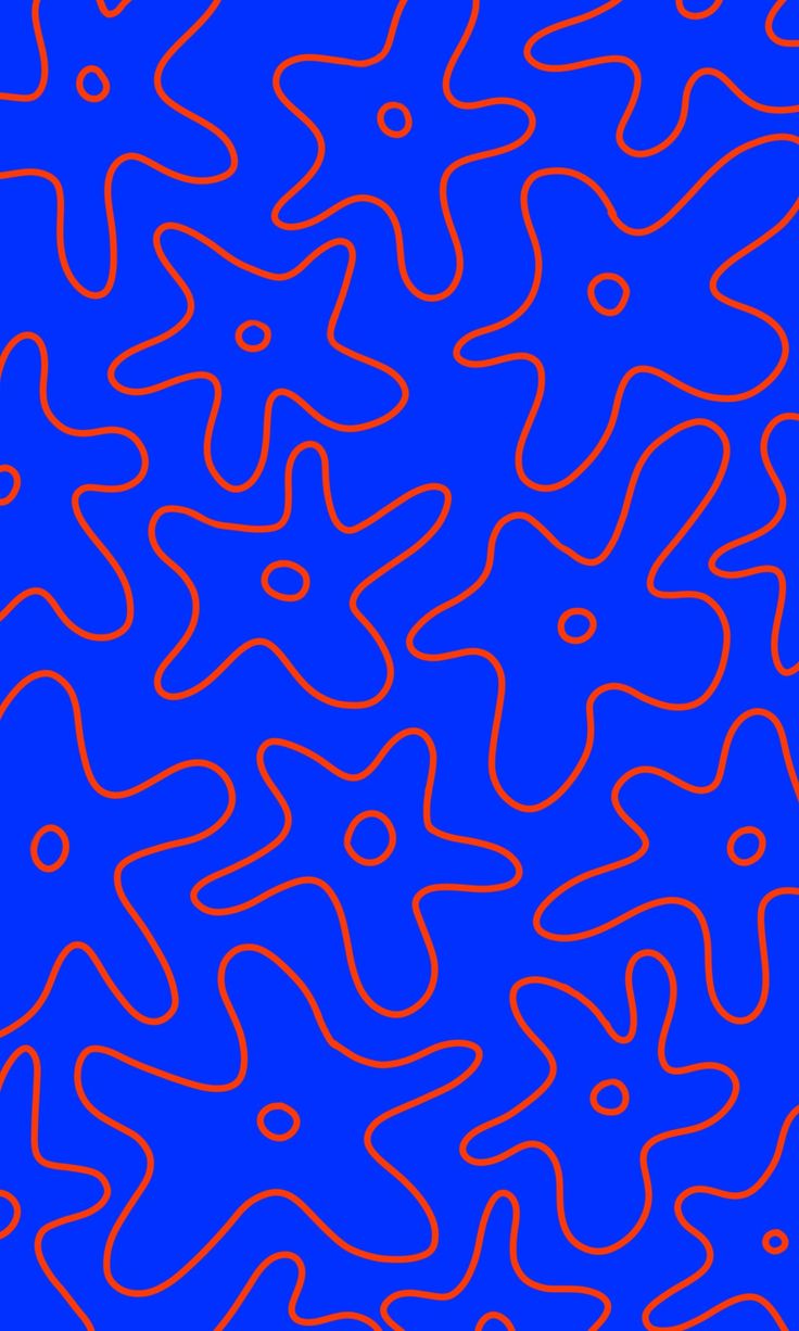 an abstract blue and orange background with wavy lines on the bottom right corner, in red