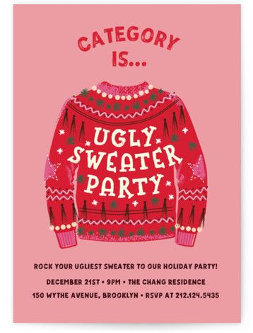 the ugly sweater party is coming to town