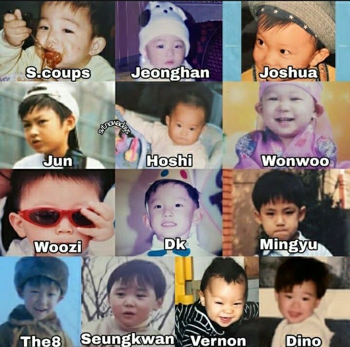 an image of many different children with names in the same language and pictures on them