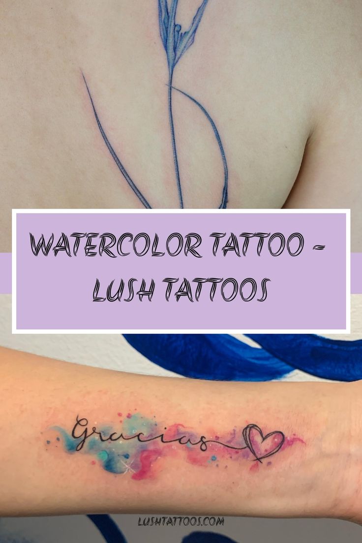 watercolor tattoo - lush tattoos