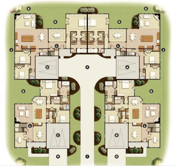 the floor plan for an apartment complex