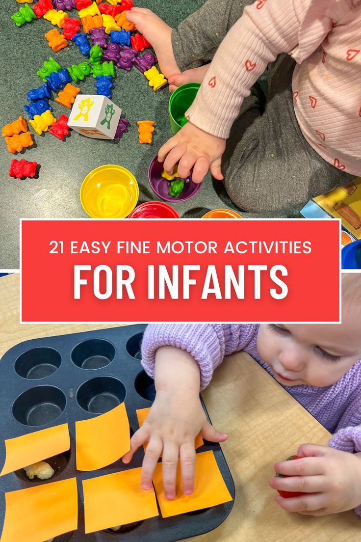 two toddlers playing with legos and making their own toys