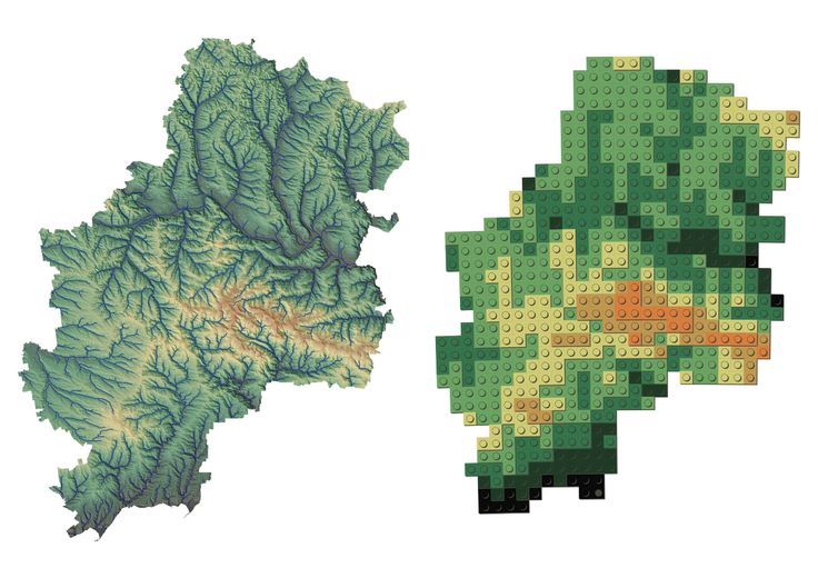 an image of a map made out of legos in the shape of a leaf