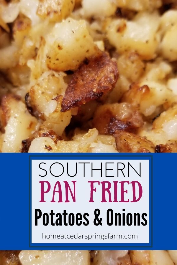 this southern pan fried potatoes and onions recipe is delicious