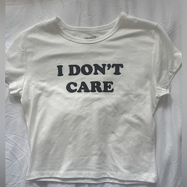 White Baby Tee Size Small Cute Baby Tees, Fall Thrift, Thrift Board, White Baby Tee, Funny Baby Tees, French Baby, Paisley Print Blouse, Baby Tees, Embroidered Tee