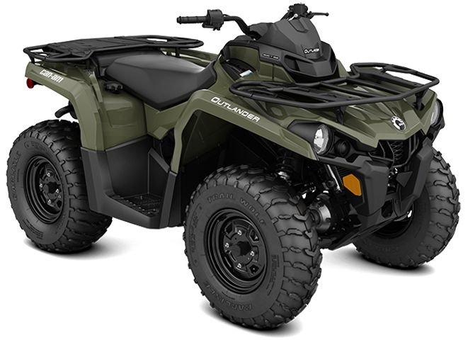 a four - wheeler is parked on a white background