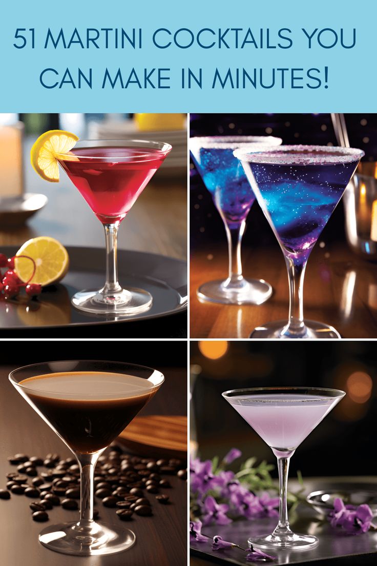 martini cocktails you can make in minutes