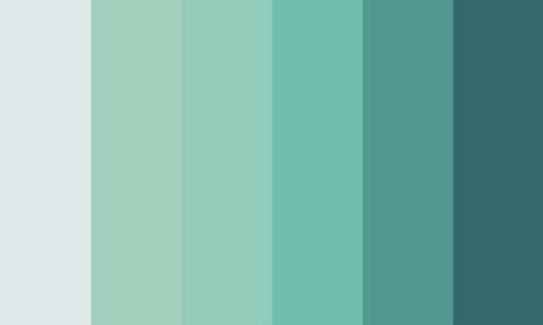 an image of the color blue and green in shades of teal, gray, and white