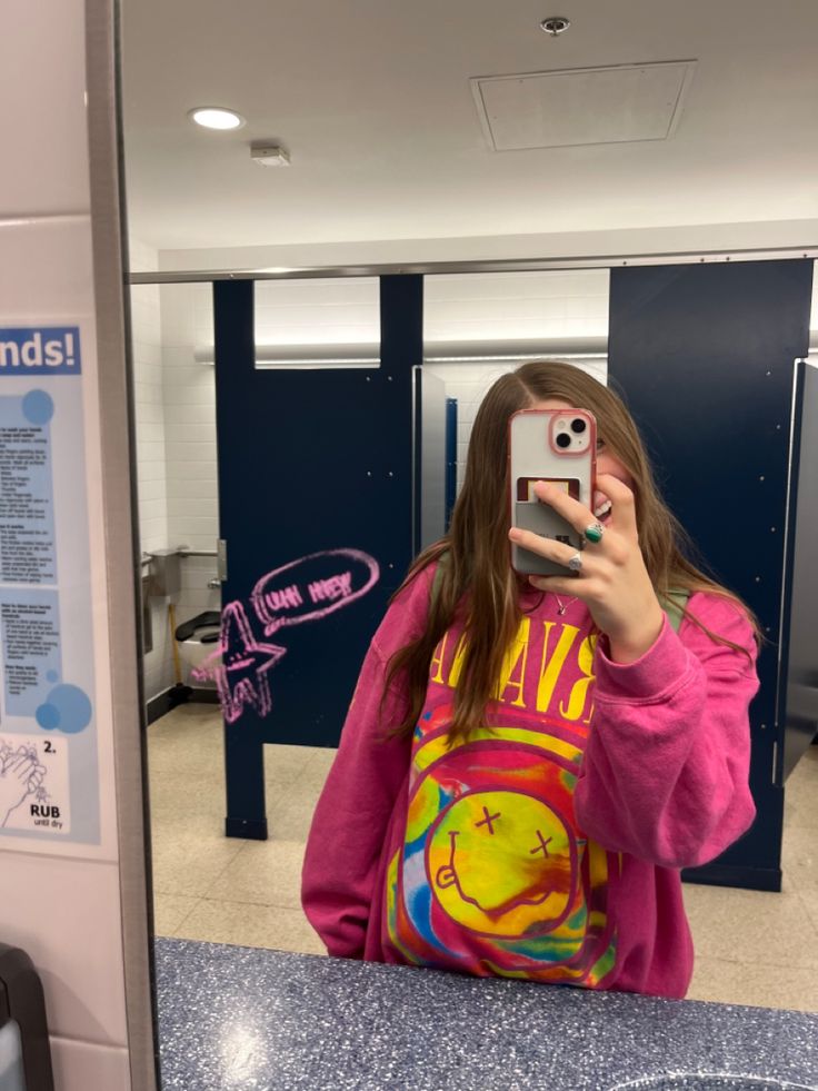 urban pink nirvana sweatshirt <3 Urban Outfitters Pink Nirvana Sweatshirt, Pink Nirvana Sweatshirt, Pink Nirvana, Nirvana Sweatshirt, Sweatshirt Outfit, Cool People, Really Cute Outfits, Selfie Poses, Pink Sweatshirt