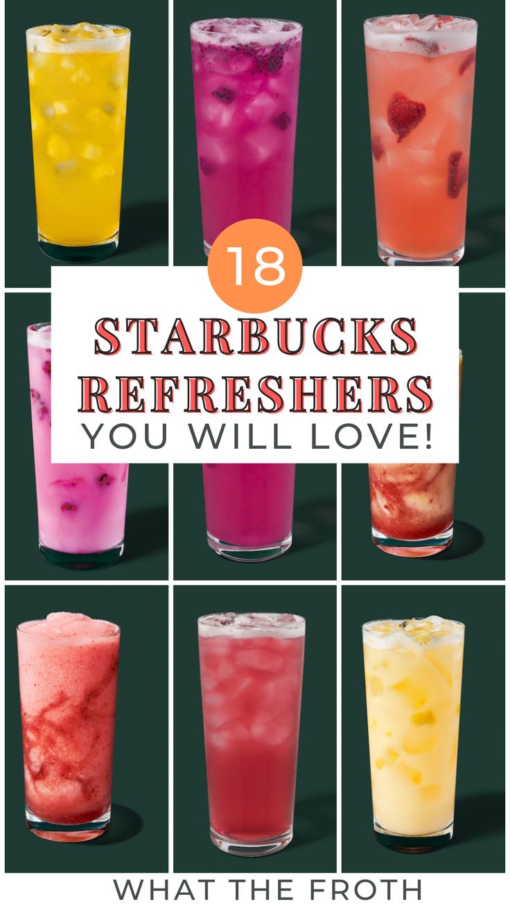 Starbucks Drinks With Lemonade, Easy Refresher Drinks, Starbucks Refreshing Drinks, Best Starbucks Refresher Orders, Cold Starbucks Drinks Refreshers, Starbucks Refresher Ideas, Best Refreshers At Starbucks, Starbucks Energy Drink Recipe, Refreshing Summer Drinks Starbucks