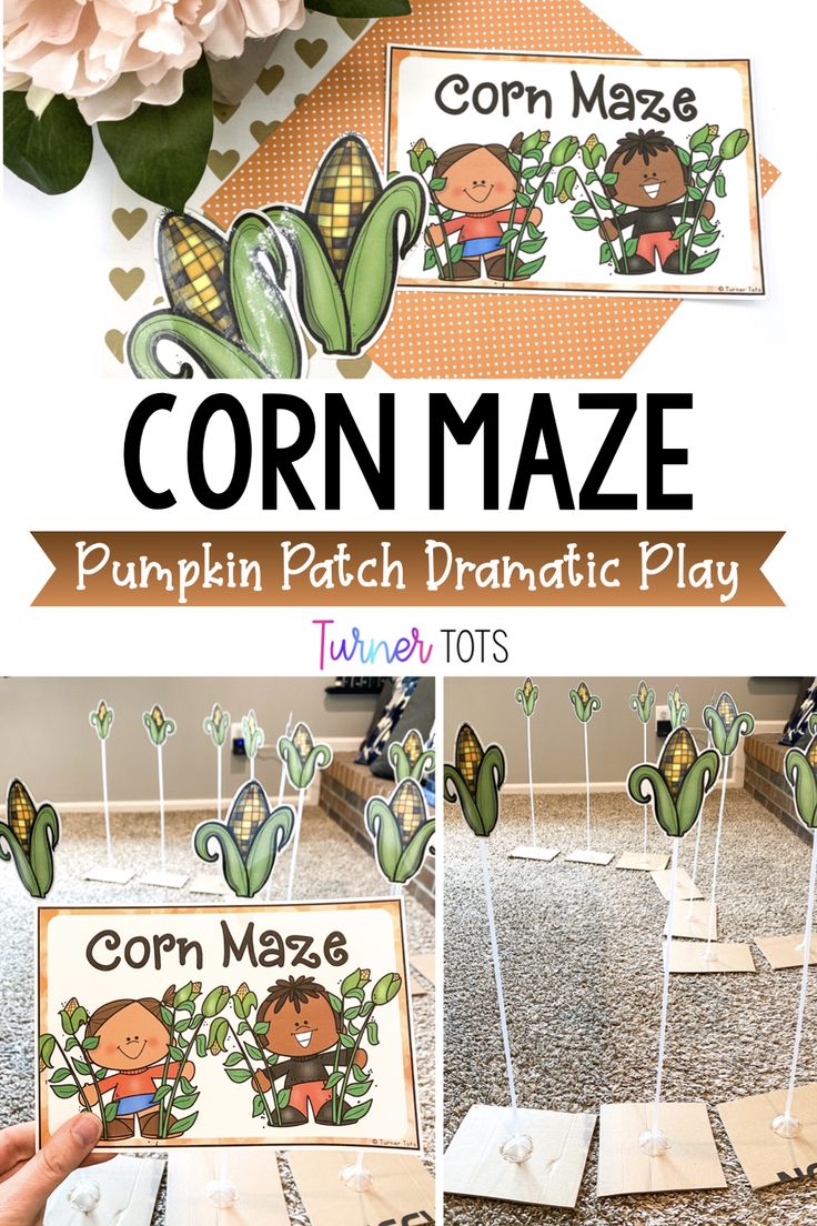 corn maze pumpkin patch dramatic play for kids to learn how to make corn mazes