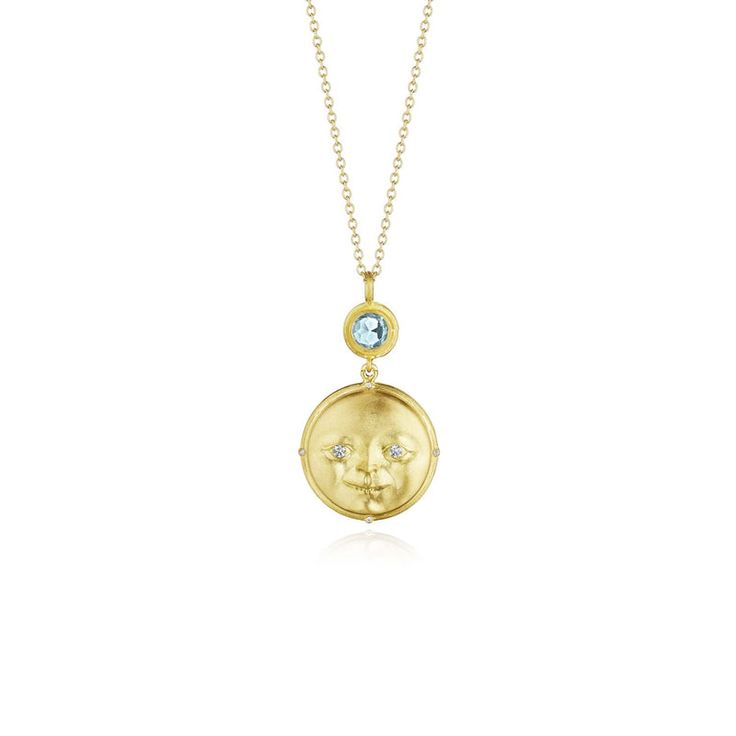 Sunrise Pendant – Anthony Lent Luxury Zodiac Sign Necklace, Celestial Round Collectible Necklaces, Celestial Yellow Gold Jewelry With Birthstone, Celestial Style Yellow Gold Birthstone Jewelry, Celestial Style Birthstone Jewelry, Celestial Gemstone Jewelry Collectible, Celestial Yellow Gold Gemstone Necklace, Gold Celestial Jewelry For Collectors, Celestial Gemstone Necklace In Yellow Gold