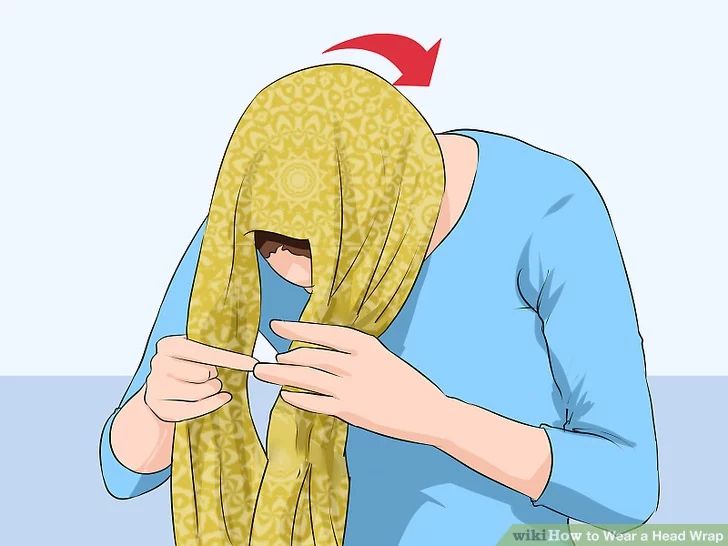 How to Wear a Head Wrap - wikiHow How To Sew A Boho Head Wrap, How To Cover A Headband, Silk Scarf Tying Tutorials Head Wraps, How To Wear Head Wraps, How To Head Wrap, Diy Head Wraps For Women, How To Tie A Head Wrap, How To Wear A Head Scarf, How To Tie Head Scarf Styles