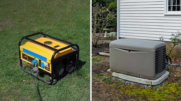 two different types of generators in the grass