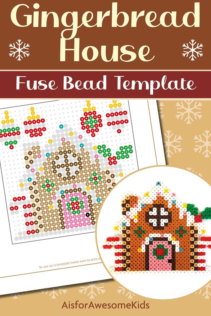 the gingerbread house cross - stitch pattern is shown