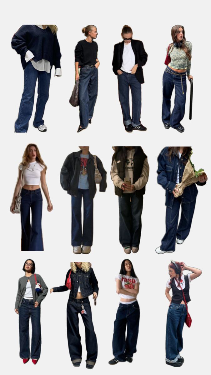 Blue Jeans Outfit Summer, Blue Jeans Outfit Winter, Dark Blue Jeans Outfit, Blue Jeans Outfit, Tomboy Outfit Ideas, Cute Professional Outfits, Blue Jean Outfits, Mood Clothes, Downtown Outfits