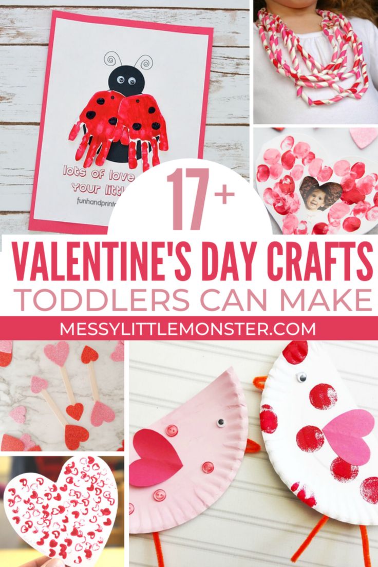 valentine's day crafts for toddlers to make