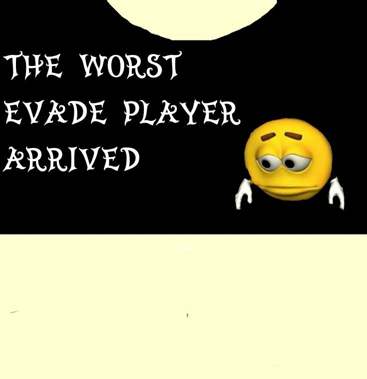 a yellow smiley face sitting in front of a black background with the words, the worst average player arrived