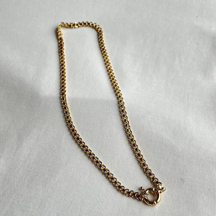 Meet the Indy Chain! Crafted with sleek metal links, this statement piece features a stylish front clasp to keep your look secure and on-trend. Turn heads with this luxury fashion piece that brings attitude and inspiration! 18k Gold Plated over Stainless Steel Hypoallergenic Water & Tarnish Resistant Original Gift, New Instagram, Cz Stone, Statement Pieces, Sale Items, 18k Gold, Chain Necklace, Gold Plate, Jewelry Design