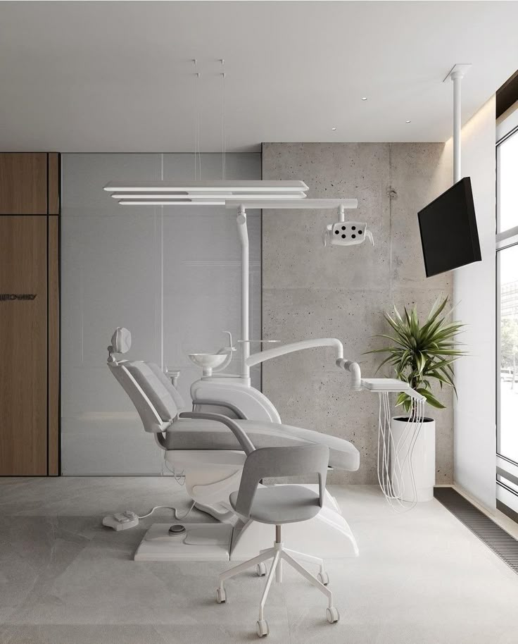 Clinic Aesthetic, Dental Room, Dentist Office Design Interiors, Narrow Laundry, Dental Design Interior, Dentist Office Design, Dental Cabinet, Dentist Clinic, Dental Office Design Interiors