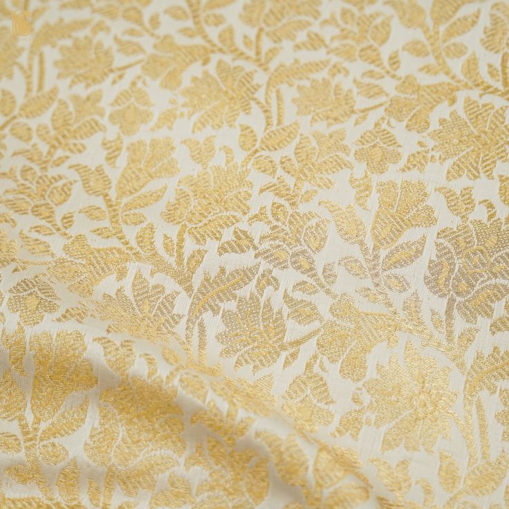 Category: Silk Brocade Khinkhwab brings you beautiful fabrics and yardage from Banaras. You can turn these beautiful banarasi brocade fabrics into a traditional blouse, Indian kurta or a western jacket. For Blouse you need 1 meter of fabric, for kurta you need 3 meters, for jackets you need 2 meters of fabric. Pair these beautiful fabrics with your Banarasi sarees and dupattas and add more glamour to it. Fabric: Semi Silk Brocade Price mentioned is for one meter. Width is 46 inches. Note- There Luxury Unstitched Banarasi Silk Embroidered Fabric, Luxury Gold Banarasi Silk Unstitched Suit, Luxury Embroidered Banarasi Silk Fabric, Luxury Banarasi Silk Embroidered Fabric For Ceremonial Use, Banarasi Brocade Fabric, Banarasi Brocade, Haldi Outfits, Blouse Indian, Indian Kurta