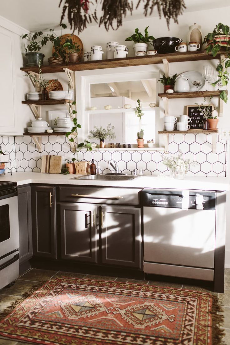 the kitchen is clean and ready to be used as a place for cooking or eating