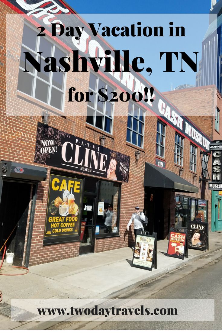 an old brick building with the words 2 day vacation in nashville, tn for $ 200?