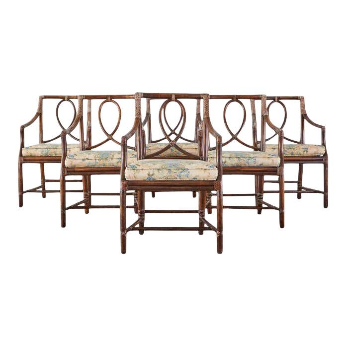 set of four art deco style chairs with upholstered seats