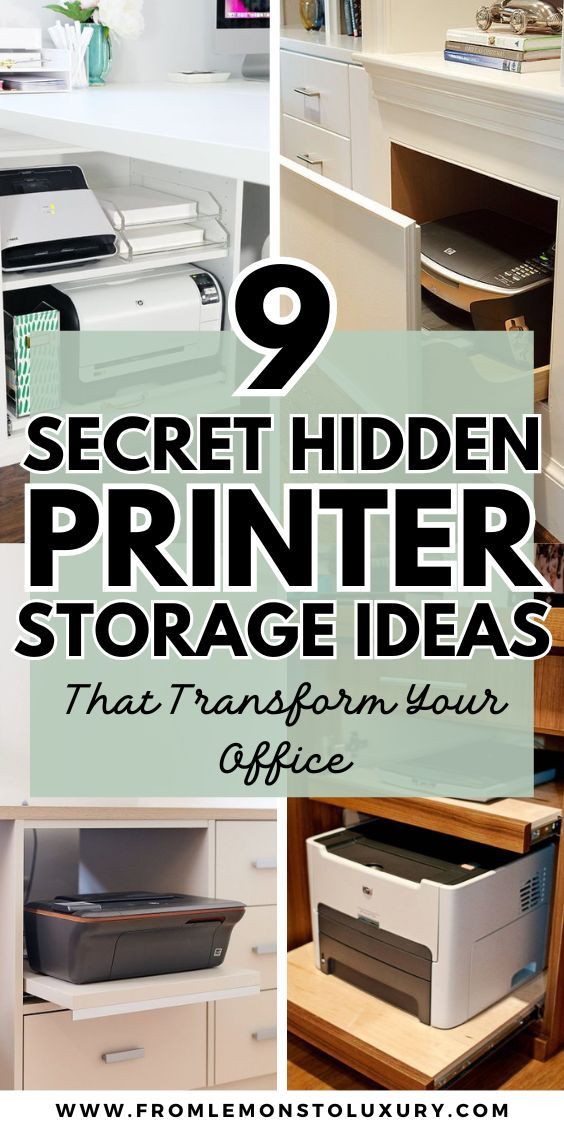 the secret hidden printer storage ideas that transform your office