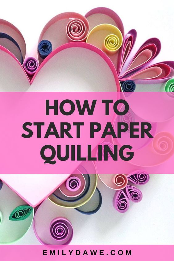 how to start paper quilling with the words how to start paper quilling on it