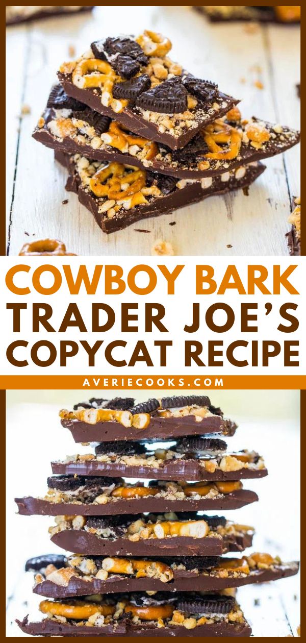 cowboy bark trader joe's copycat recipe is an easy and delicious treat that everyone will love