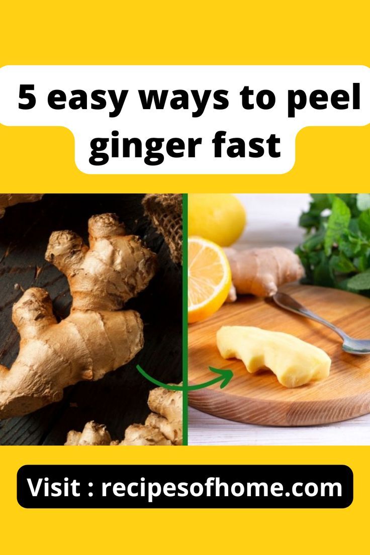 5 easy ways to peel ginger fast How To Peel Ginger, Kitchen Tricks, Kitchen Hack, Cooking Dishes, Cook At Home, Kitchen Tips, Fresh Ginger, Easy Cooking, Kitchen Hacks