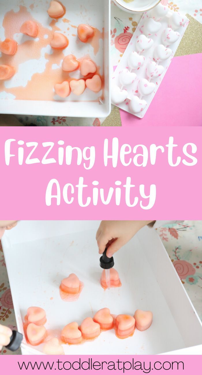 kids are playing with fizzing hearts activity