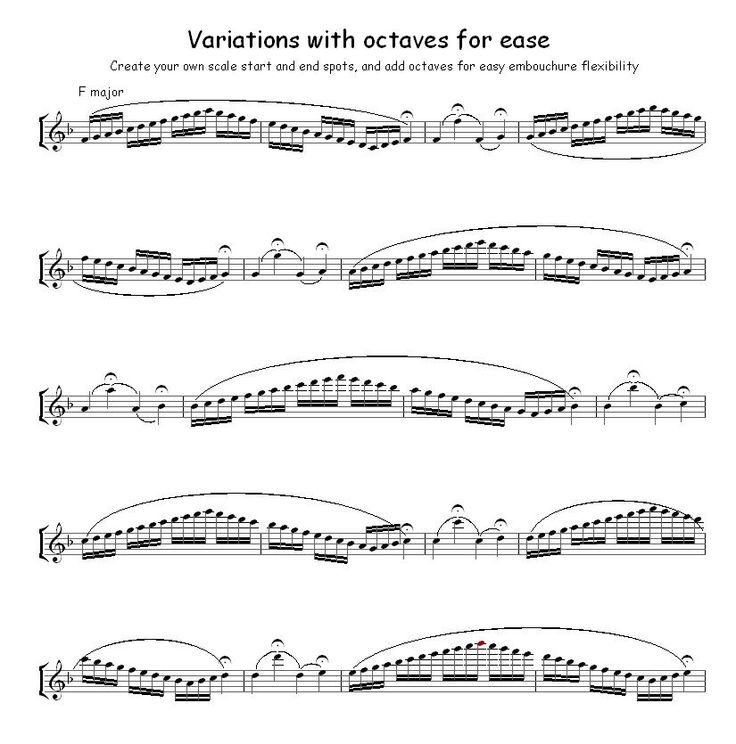 sheet music for violin and piano with notes from the book variations with octaves for ease