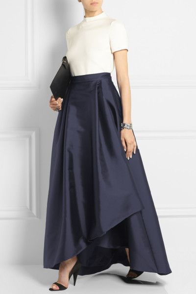 index.php (400×600)                                                                                                                                                                                 Más Dress Simple Elegant, Long Satin Skirt, Bride Dress Simple, Gaun Fashion, Maxi Rok, Dress Wedding Guest, Skirt Denim, Skirt Maxi, Modest Clothing