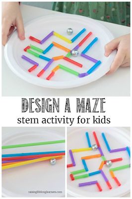 50 Arts, Crafts and Activities to do with Kids Paper Plate Maze, School Age Activities, Marble Maze, Stem Activity, Stem Challenge, Stem Challenges, Stem Projects, Kids Learning Activities, Stem Activities