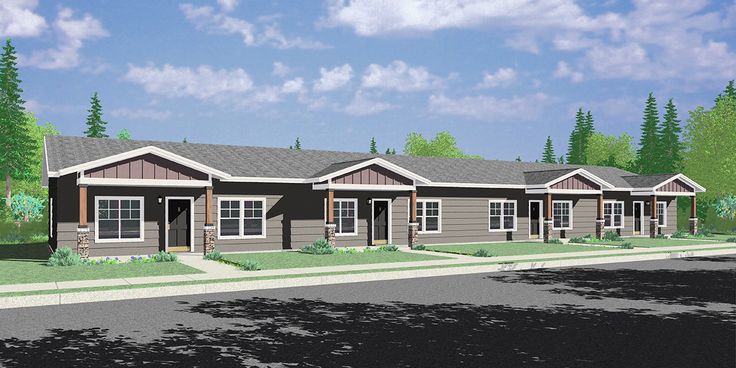 this is an artist's rendering of the modular home plans for homes in rural areas