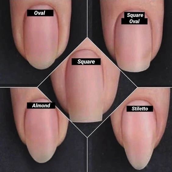 Classy Nails Shape, Short Natural Tips Nails, Acrylic Nail Shape Names, Short Nail Designs Colors, Subtle Acrylic Nails Classy, Short Round Tip Acrylic Nails, Almond Shape Spring Nails 2023, Simple Nail Stickers, Nails Ideas Oval Shape