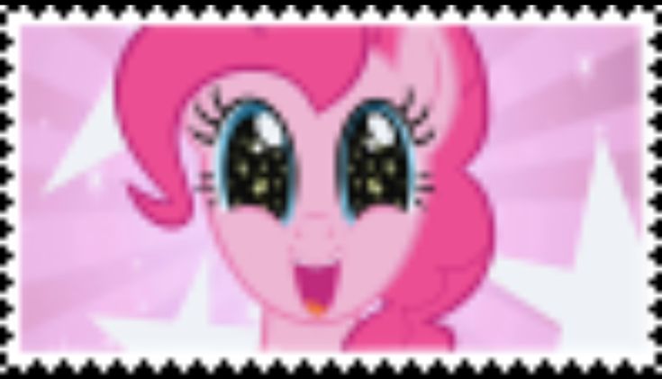 an image of a pink pony with big eyes