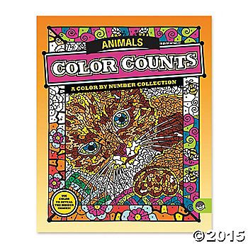 an animal coloring book with the title'color counts'in front of it,