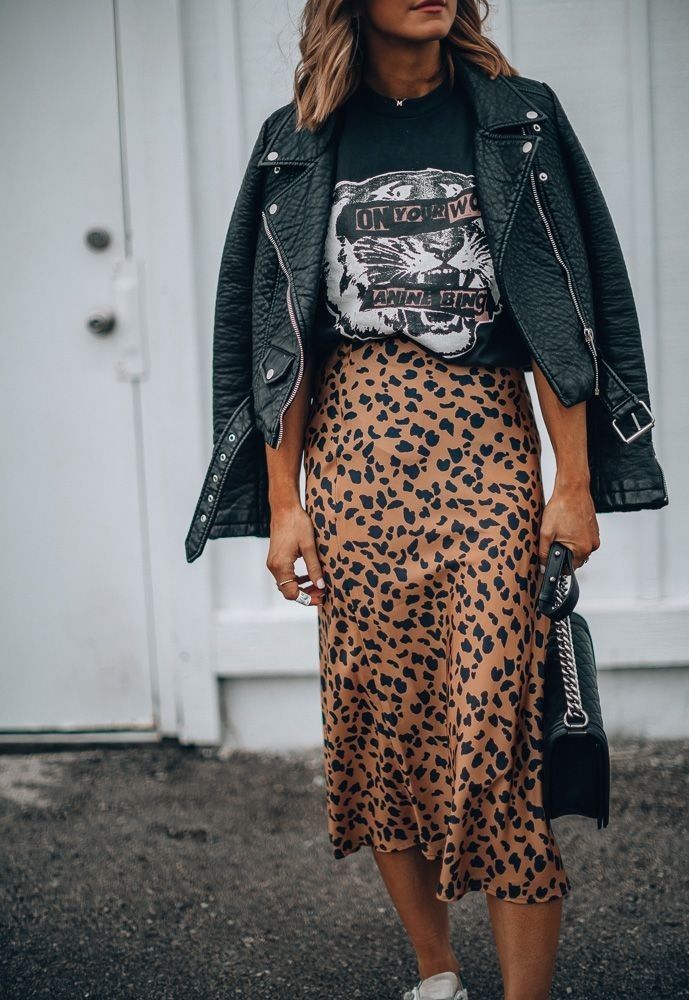 Trendy Spring Outfits, Outfit Chic, Leopard Print Skirt, Trendy Fall Outfits, Outfit Trends, Mode Inspo, Looks Chic, Inspired Outfits, Soft Grunge