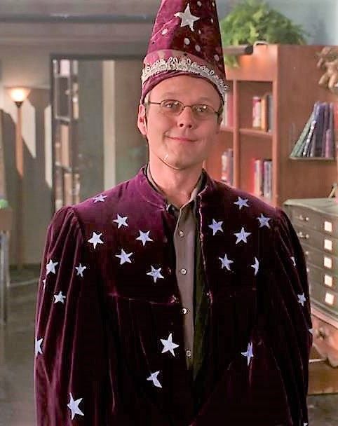 a man in a costume with stars on it