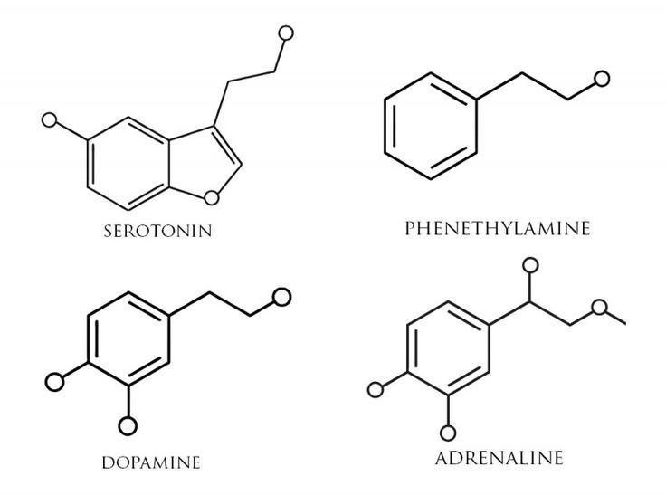 four different types of vitamins are shown in black and white, with the names above them