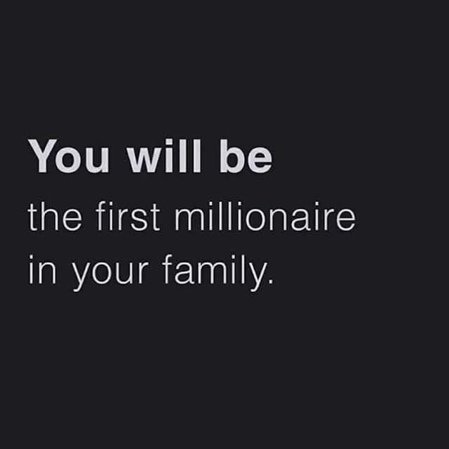 Millionaire, money You Will Be The First Millionaire, I Will Be The First Millionaire Quote, First Millionaire In Family Aesthetic, Multi Millionaire Lifestyle, I Will Be The First Millionaire, First Millionaire In Family, Millionaire Bank Account, Women Millionaires, Millionaire By 30