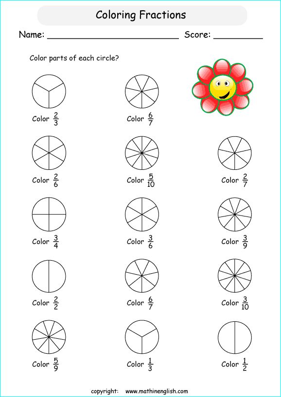 the worksheet for color fraction numbers and fractions in addition to make it easier